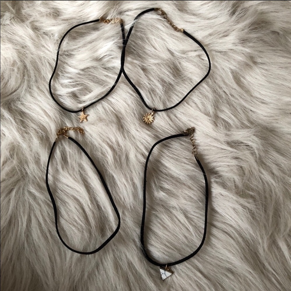 4 choker necklaces